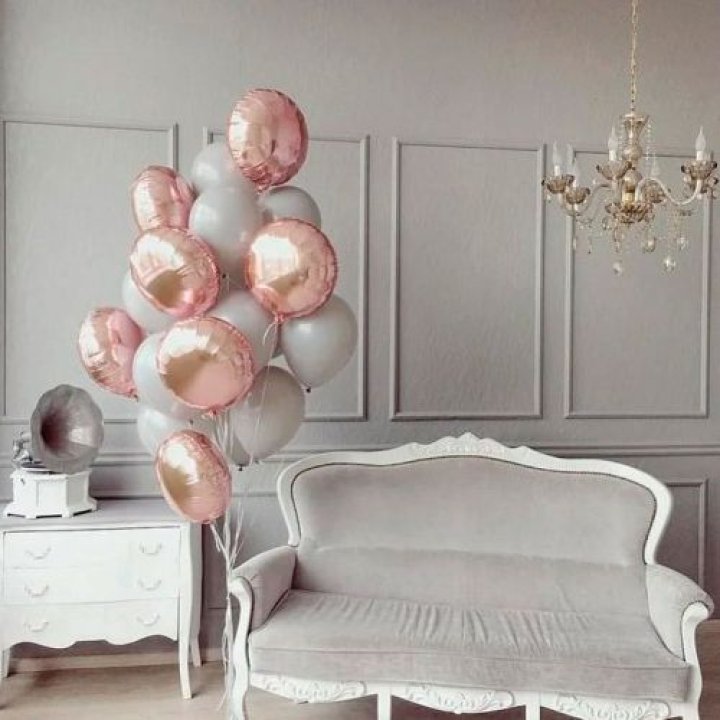 Фонтан шаров "Софт рози" в Петрозаводске