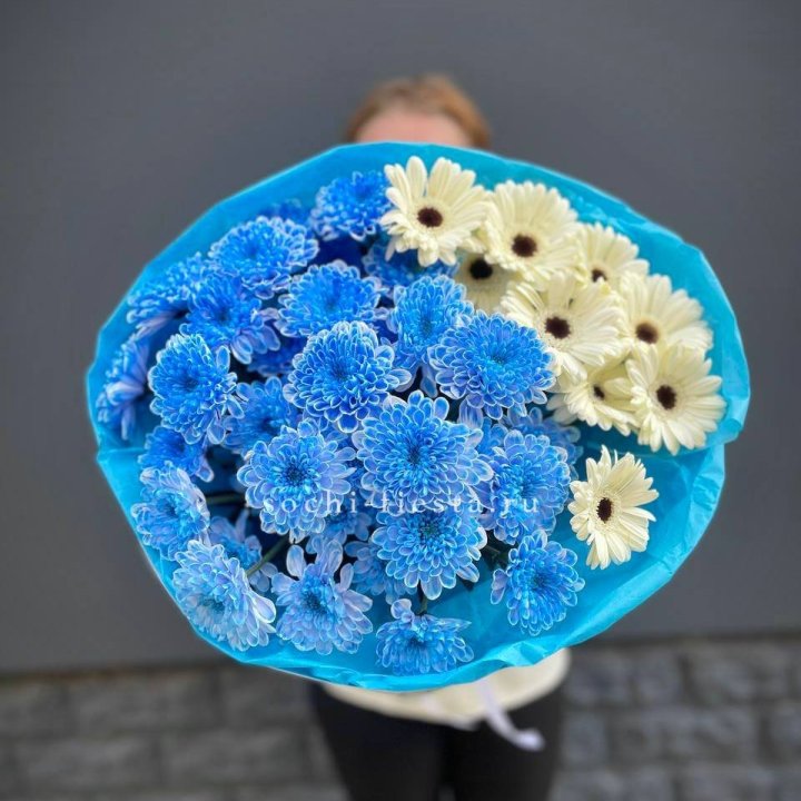 Букет хризантем и гербер в Петрозаводске