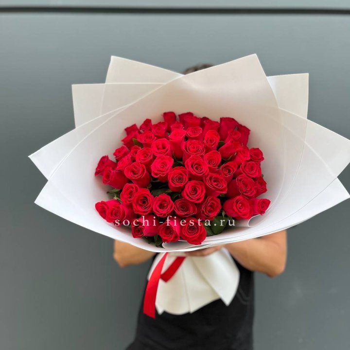 51  красная роза в Петрозаводске