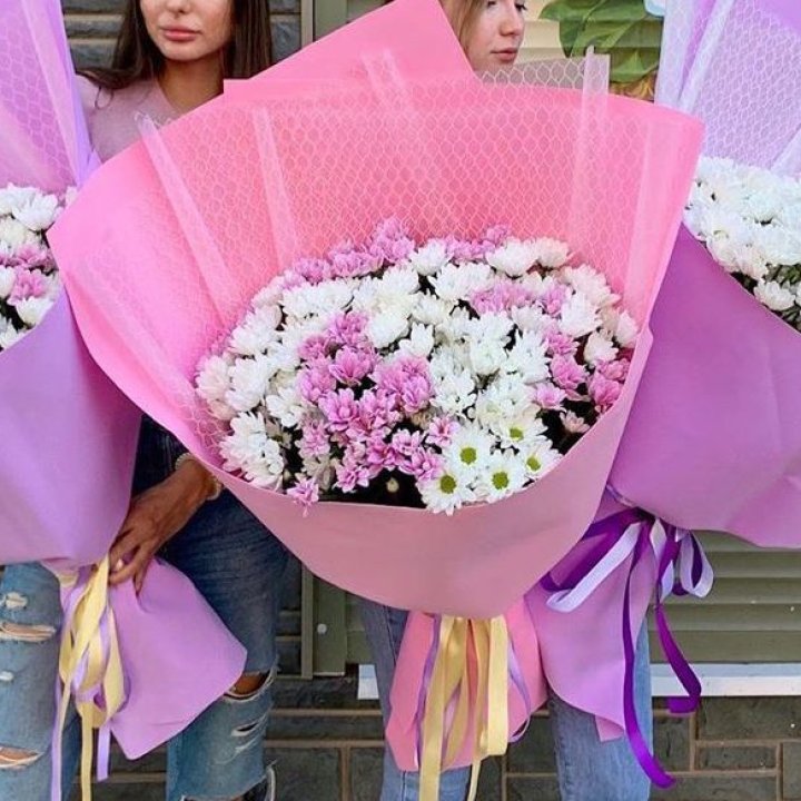 Букет хризантем №3 в Петрозаводске