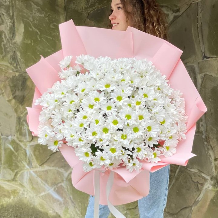  Букет хризантем "Крем" в Петрозаводске