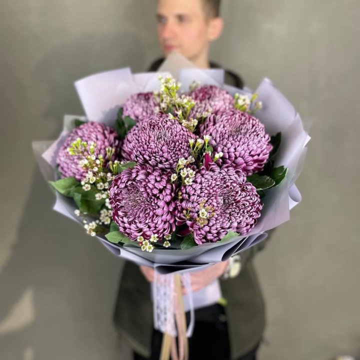 Букет хризантем "Палермо" в Петрозаводске
