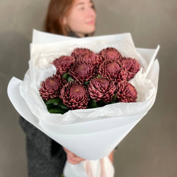 Букет хризантем "Касиопия" в Петрозаводске