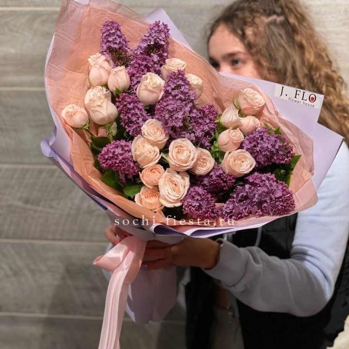 Букет "Лиловая весна" в Петрозаводске