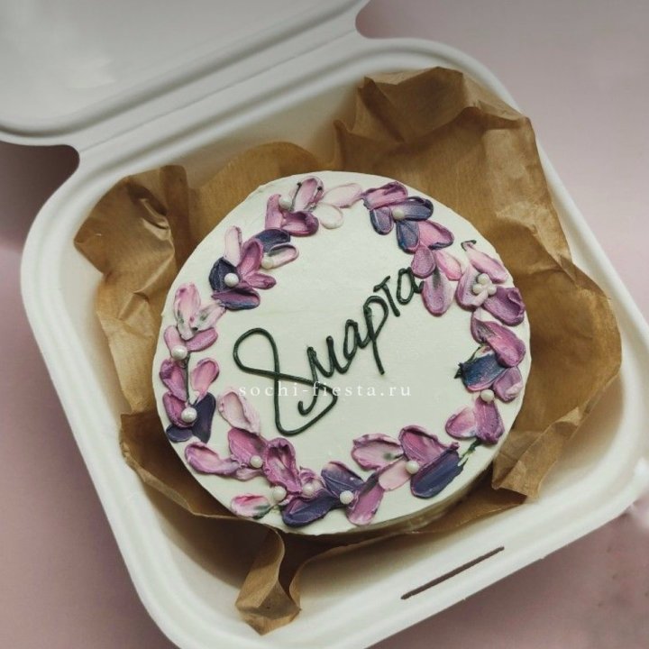 Бенто-торт "8 марта цветы"  в Петрозаводске