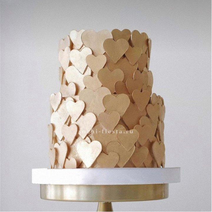 Торт "Hearts" gold в Петрозаводске