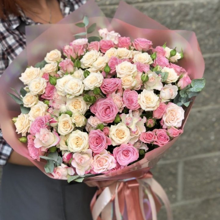 21 кустовая роза в Петрозаводске