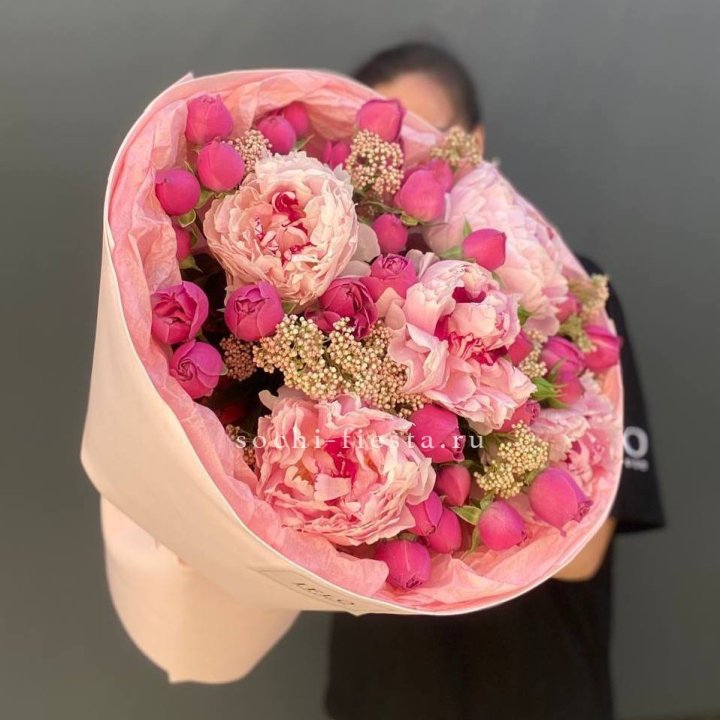  Букет с пионами "Преференс" в Петрозаводске