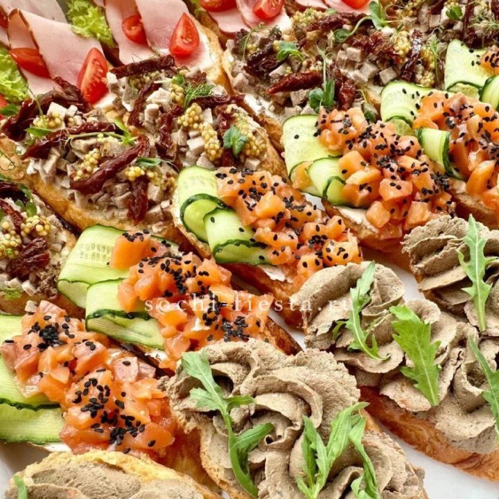 Брускетта "4 вкуса иксель" в Петрозаводске
