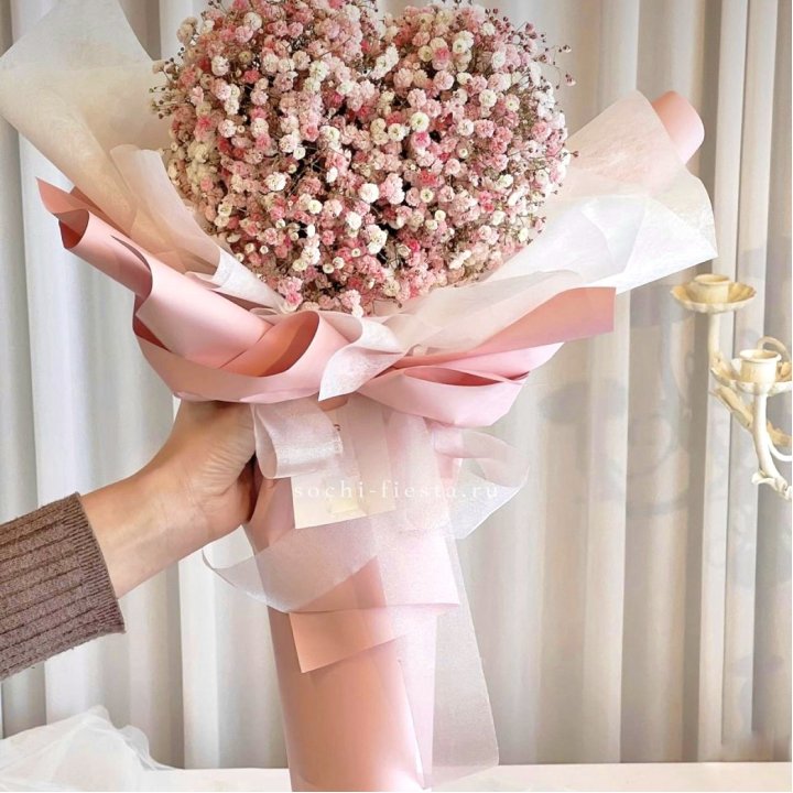 Сердце из гипсофилы  в Петрозаводске