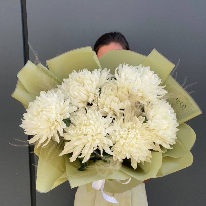 Букет одноголовых хризантем  в Петрозаводске