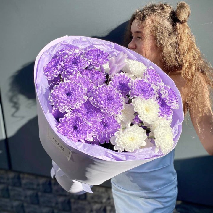  Букет хризантем "Сирена" в Петрозаводске