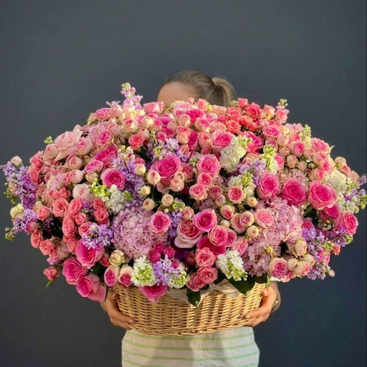 Цветочная корзина гигант №5 в Петрозаводске