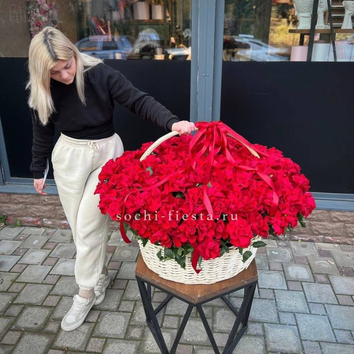 201 французская красная роза в Петрозаводске