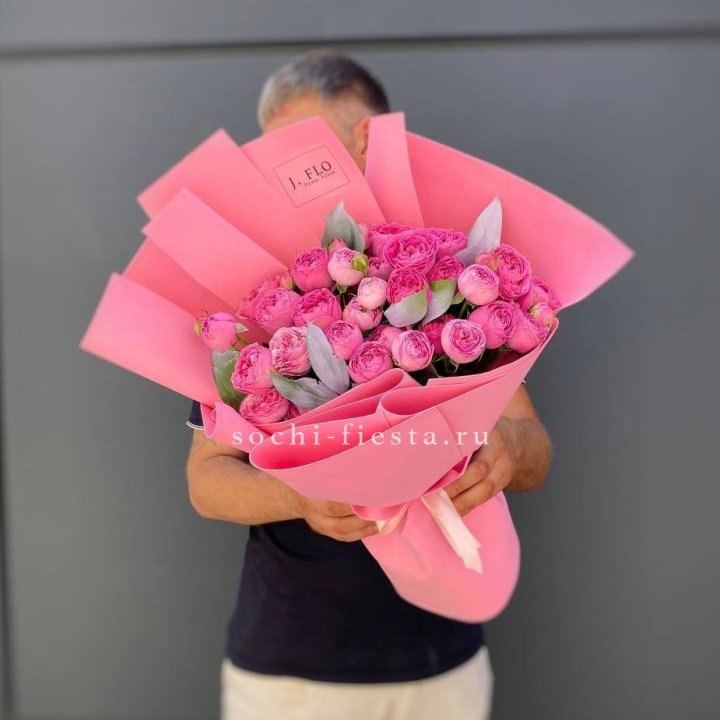 Пионовидные розы баблс №2 с доставкой в Петрозаводске