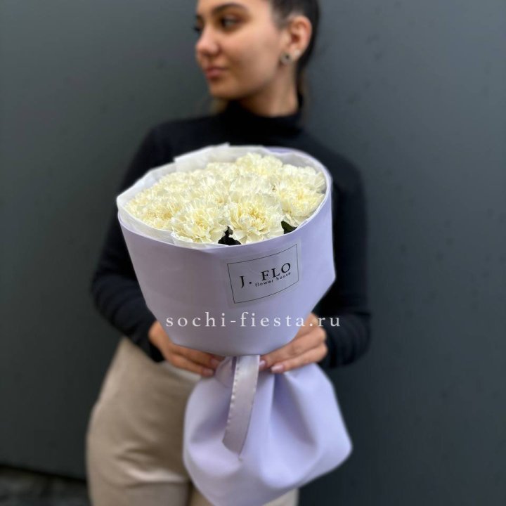 Букет белых диантусов в Петрозаводске