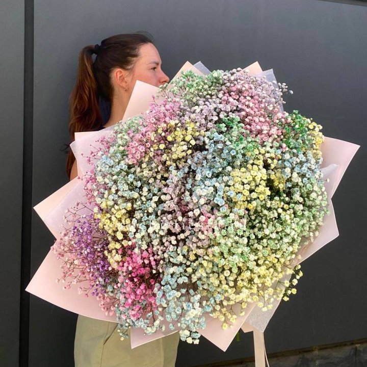 Пышный букет из гипсофил  в Петрозаводске