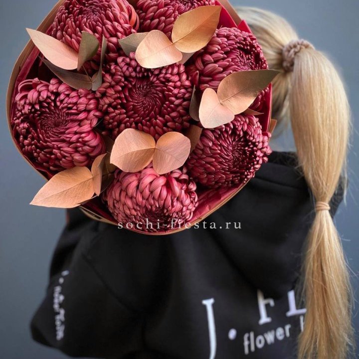 Хризантемы "Голд шоколад" в Петрозаводске