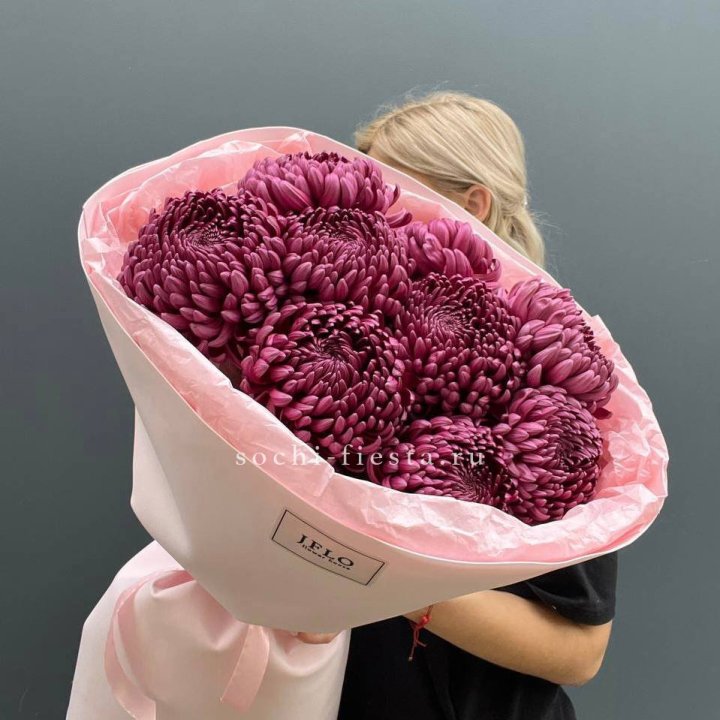 9 хризантем бигуди в Петрозаводске