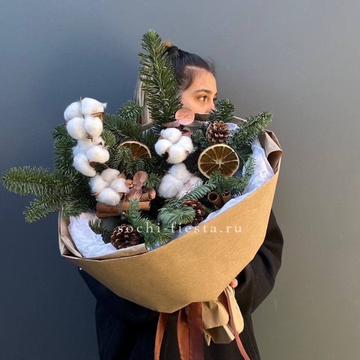 Зимний букет с нобилисом в Петрозаводске