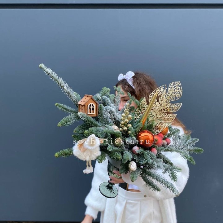 Композиция в бокале огненная  в Петрозаводске