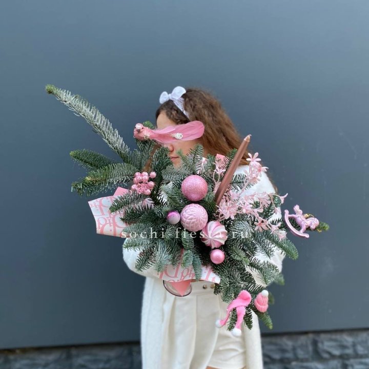 Композиция бокал розовый в Петрозаводске