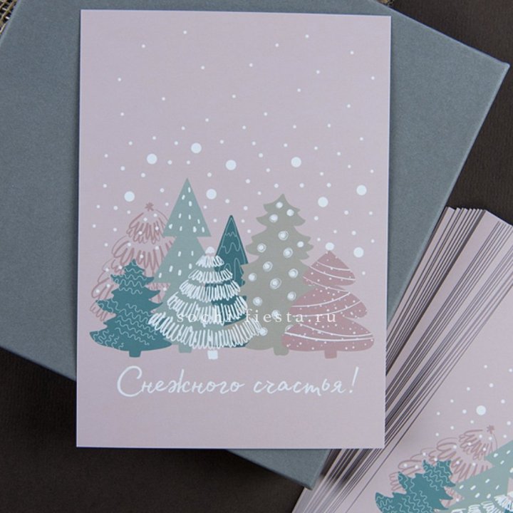 Открытка к букету "Снежного счастья" в Петрозаводске