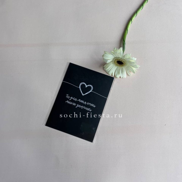 Открытка к букету "Ты для меня очень много значишь" в Петрозаводске