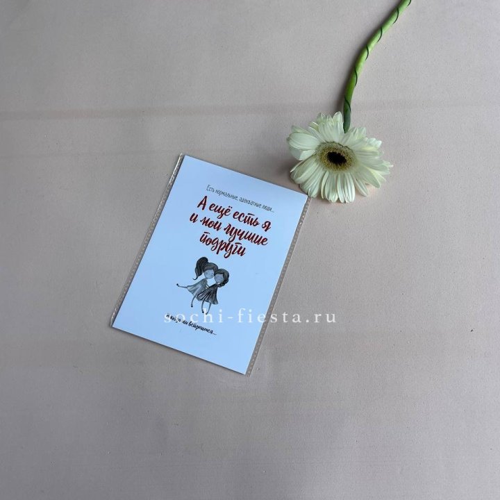 Открытка к букету "Я и мои лучшие подруги" в Петрозаводске