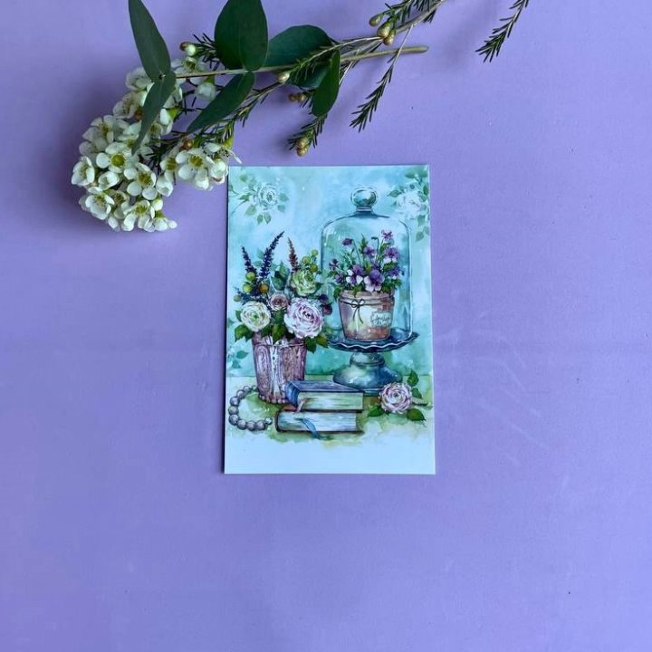 Открытка к букету "Книги" в Петрозаводске