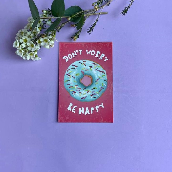 Открытка к букету "Не волнуйся..." в Петрозаводске