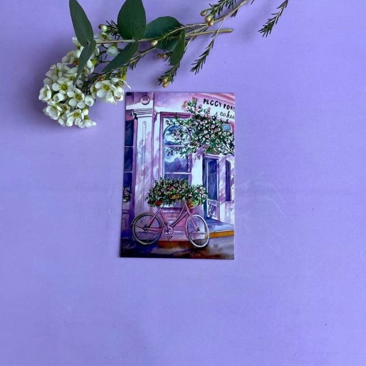 Открытка к букету "Розовый" в Петрозаводске