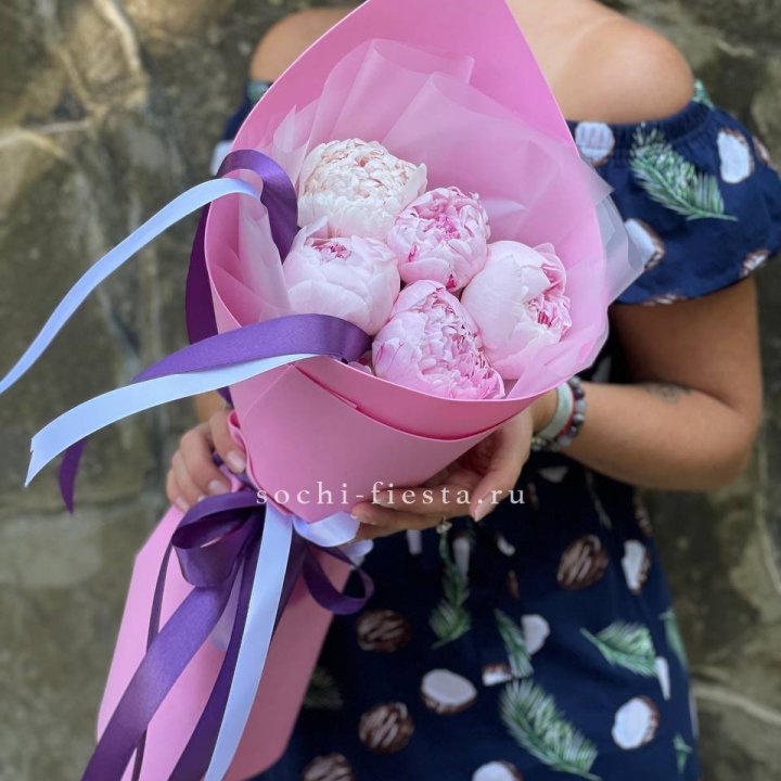 Букет пионов "НАЙ" в Петрозаводске