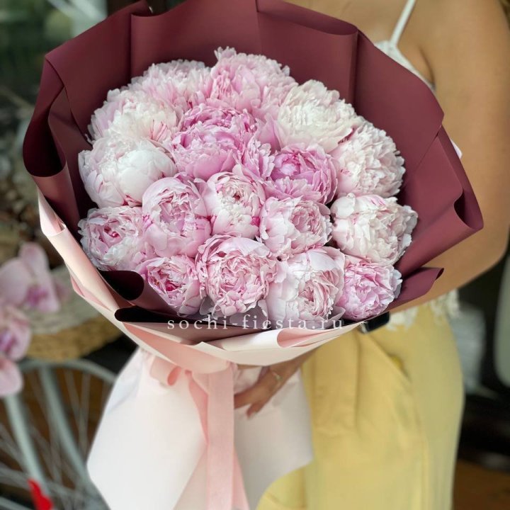 Букет с пионами №5 в Петрозаводске