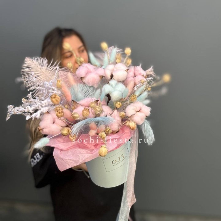 Авторский бокс с сухоцветами №2 в Петрозаводске