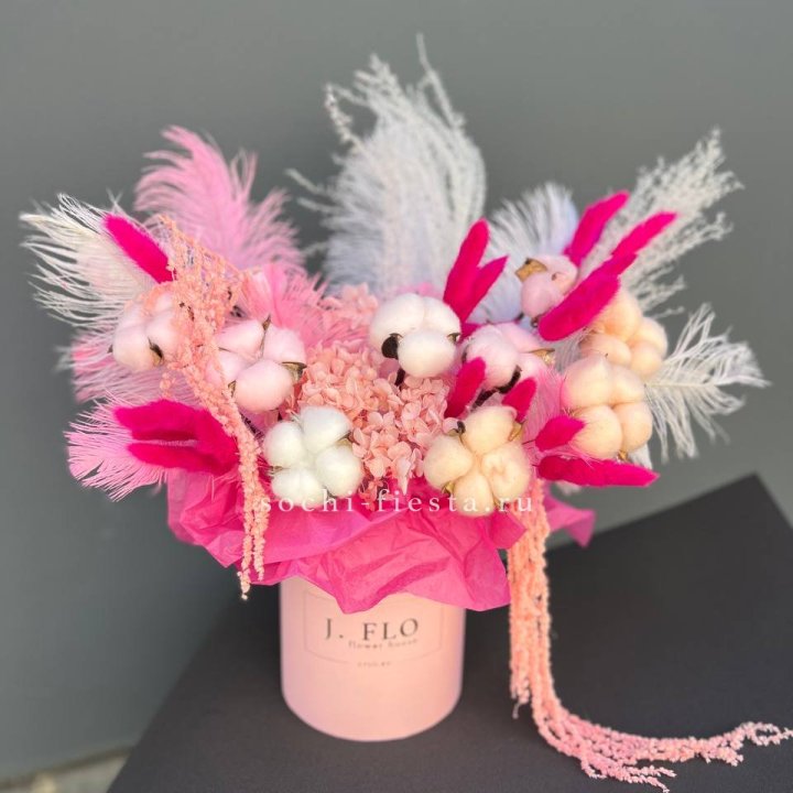 Авторский бокс с сухоцветами №1 в Петрозаводске