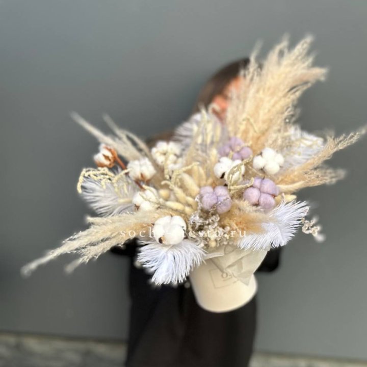 Авторский бокс с сухоцветами №3 в Петрозаводске