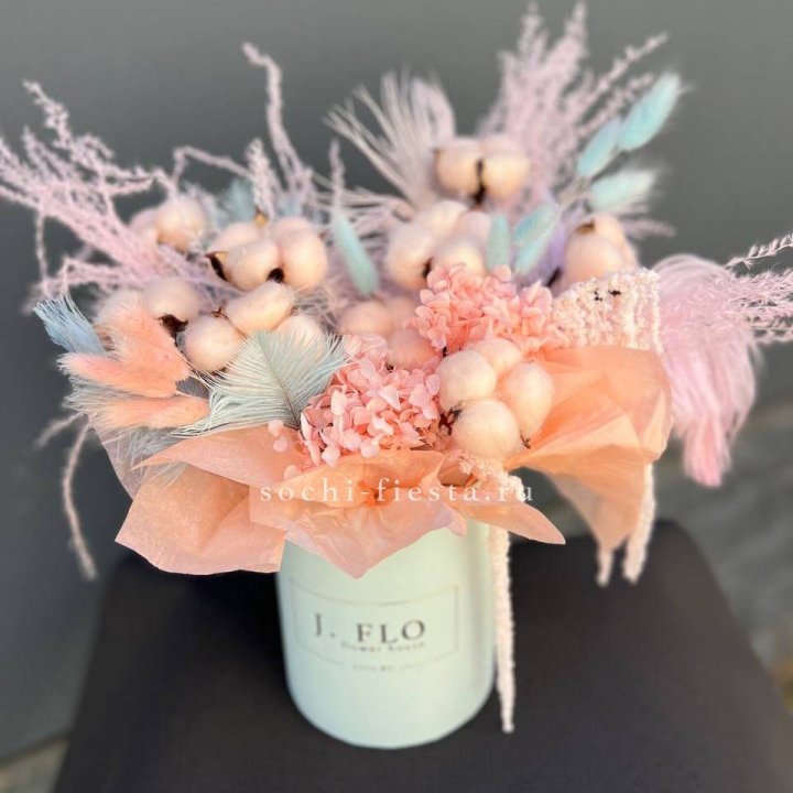 Авторский бокс с сухоцветами №3 в Петрозаводске