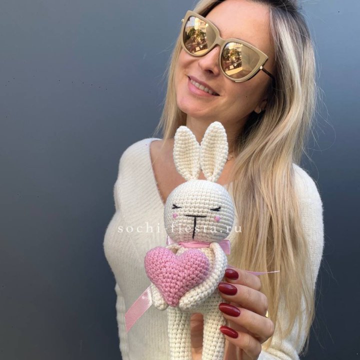 Зайка с сердцем ручной работы в Петрозаводске