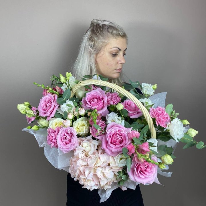 Цветочная корзина № 5 в Петрозаводске