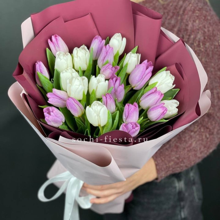 25 тюльпанов микс в Петрозаводске