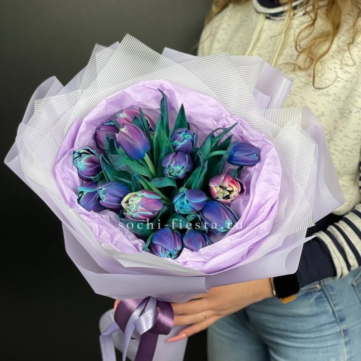Букет тюльпанов "Пандора" в Петрозаводске