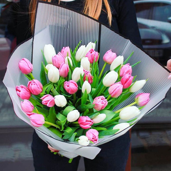 29 тюльпанов микс в Петрозаводске