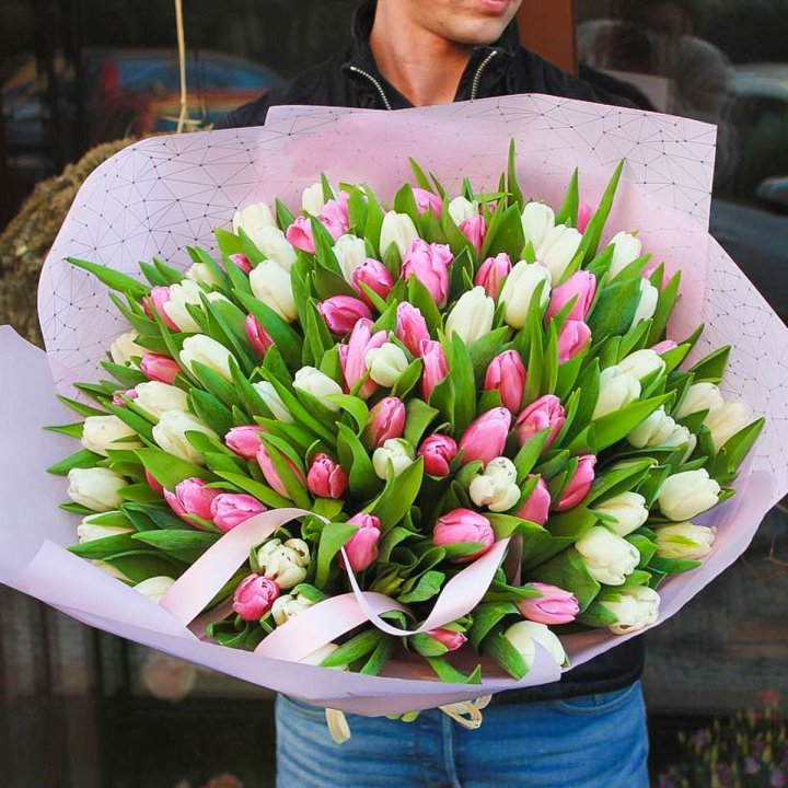 101 тюльпан микс в Петрозаводске