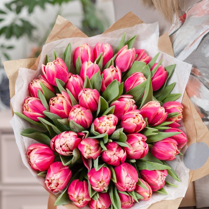 Букет пионовидных тюльпанов в Петрозаводске
